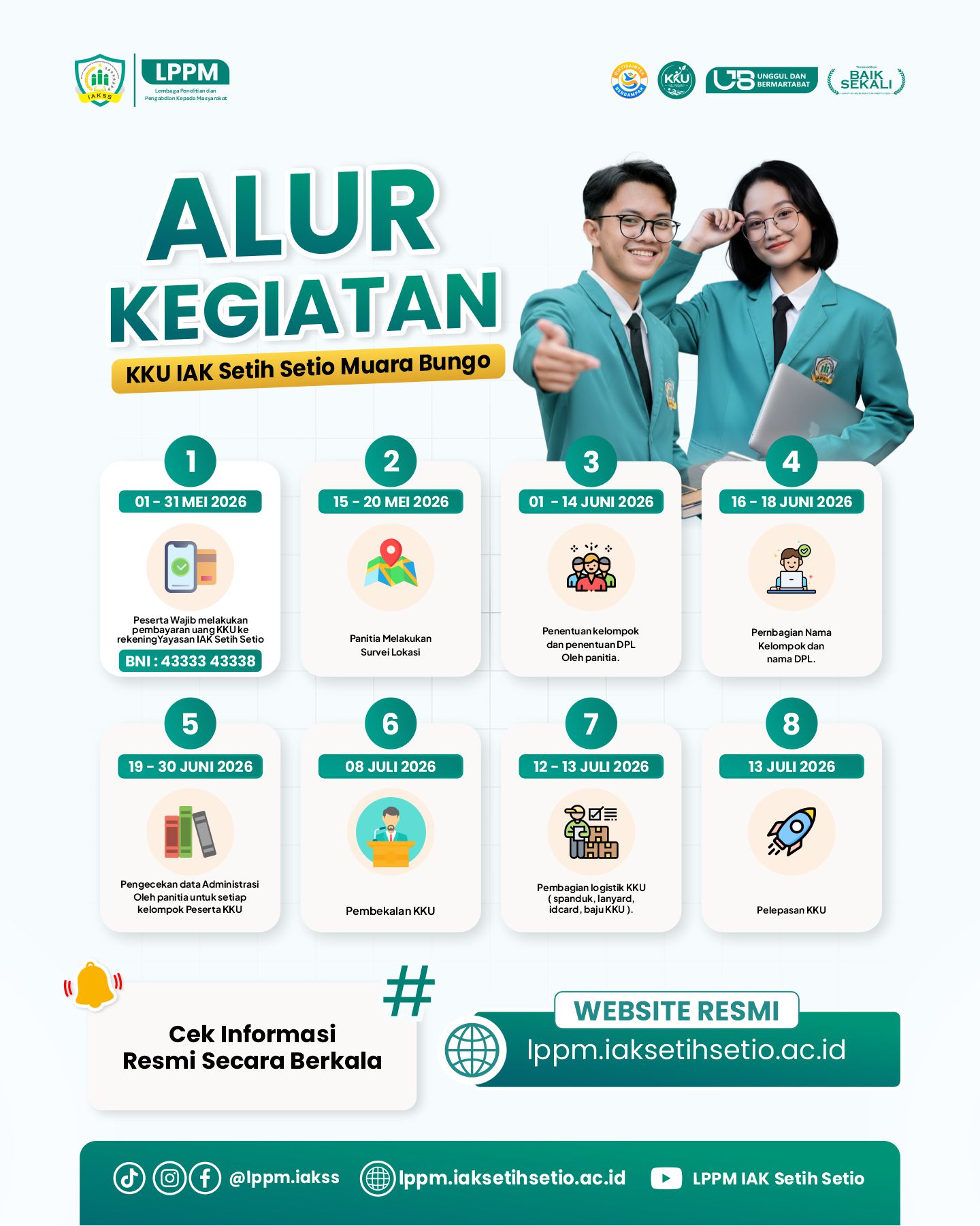 ALUR KEGIATAN KKU IAK SETIH SETIO MUARA BUNGO TAHUN 2026 RESMI DIBUKA